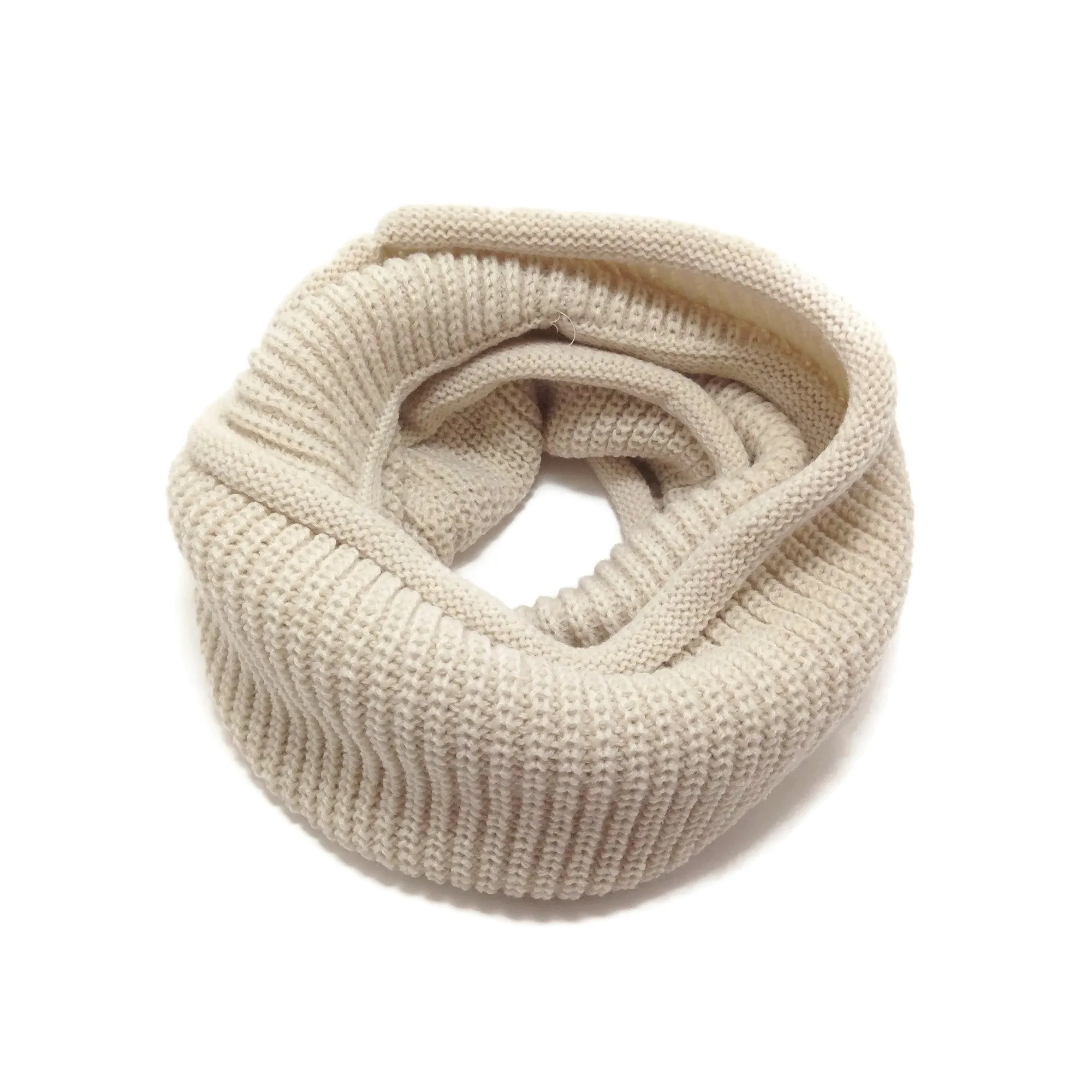 Baby Knit Infinity Scarf Toddler Neck Warmer | Yellow