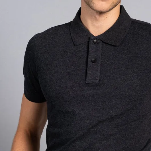 Black Onyx Black Cotton Polo T-Shirt