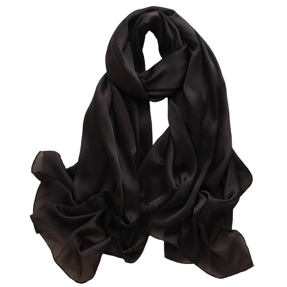 Black Silk Scarf