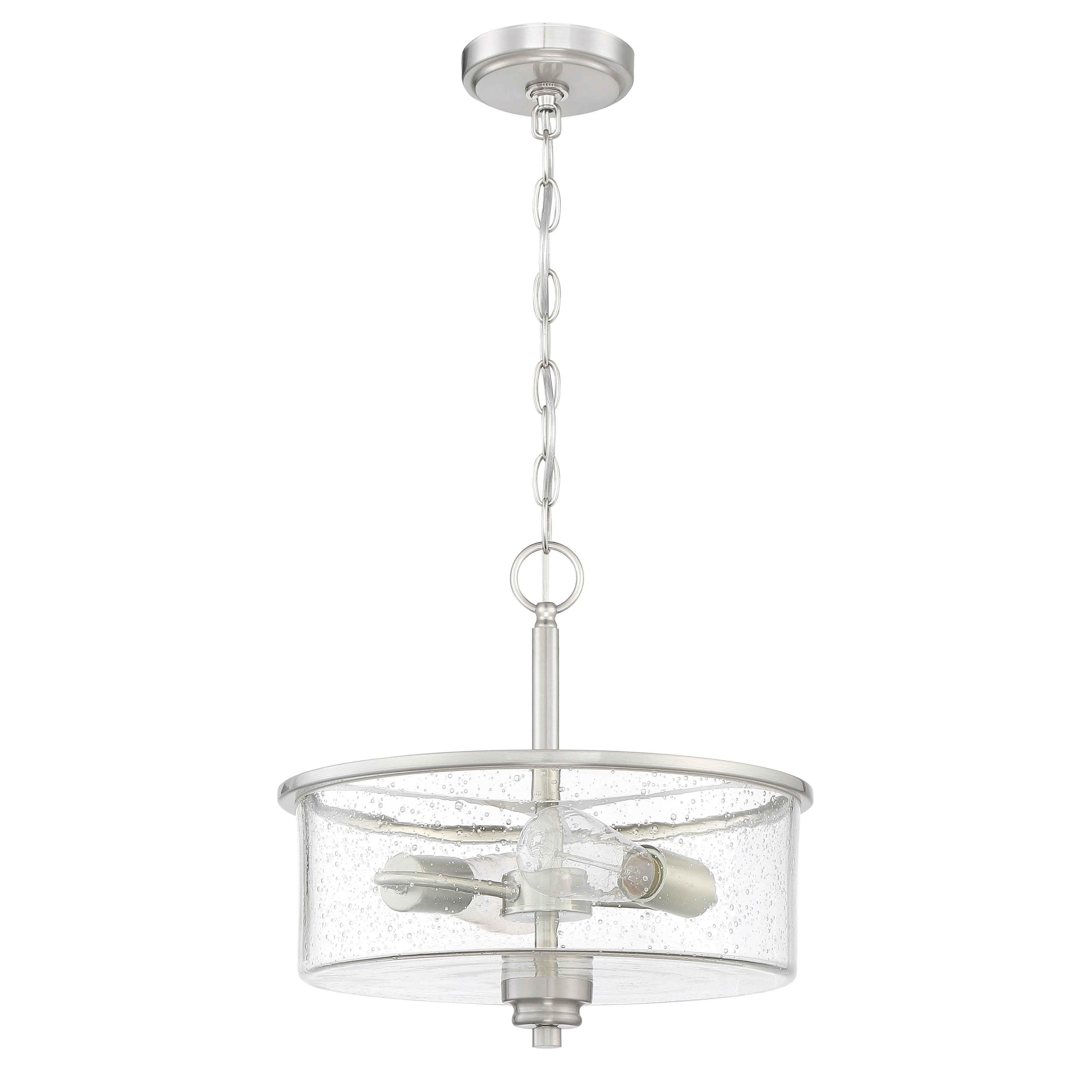 Bolden 2 Light Convertible Semi Flush in Brushed Polished Nickel