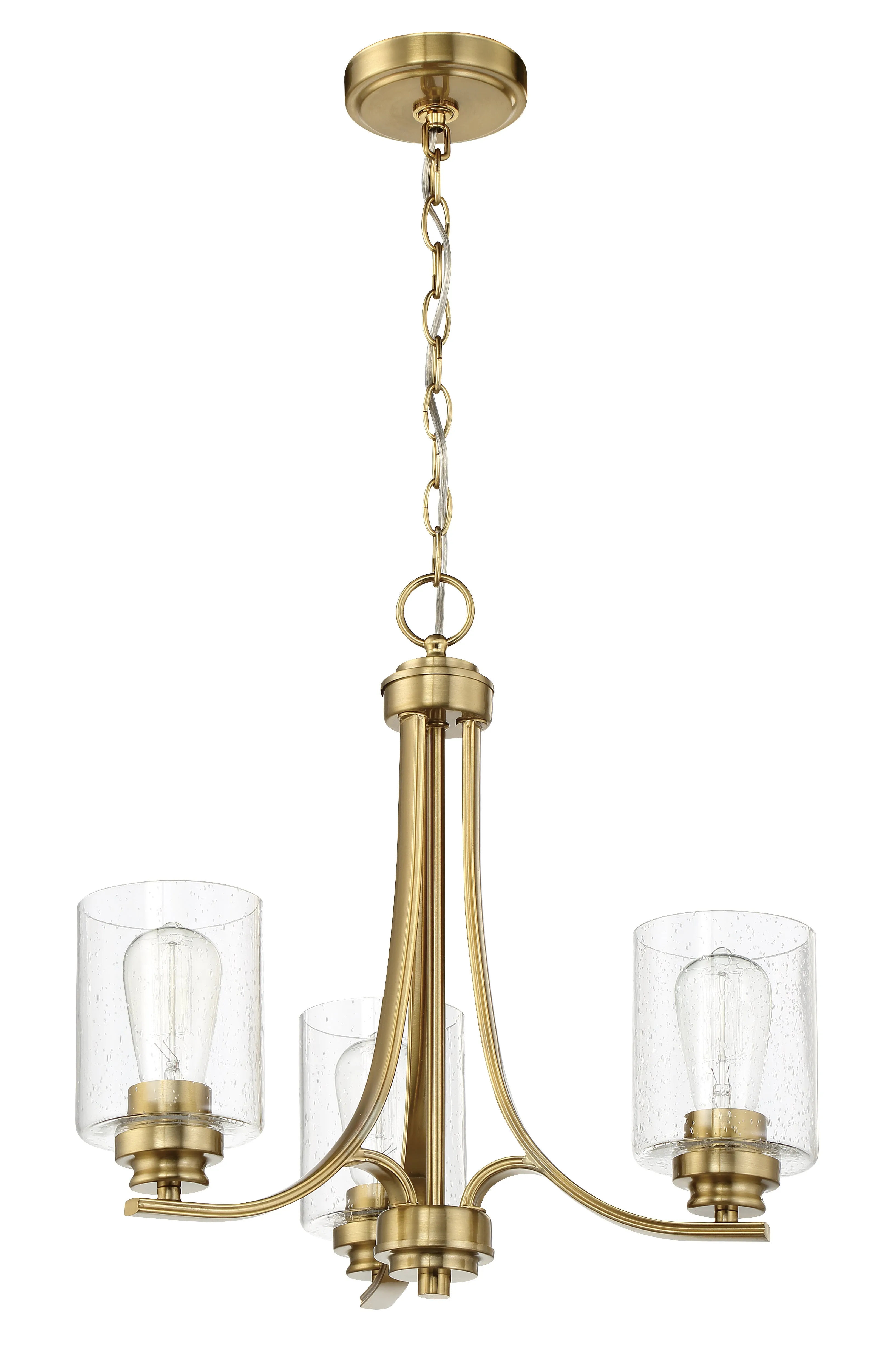 Bolden 3 Light Chandelier in Satin Brass