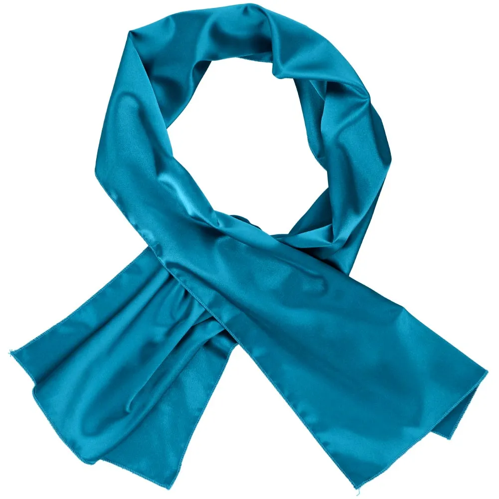 Caribbean Blue Solid Color Scarf