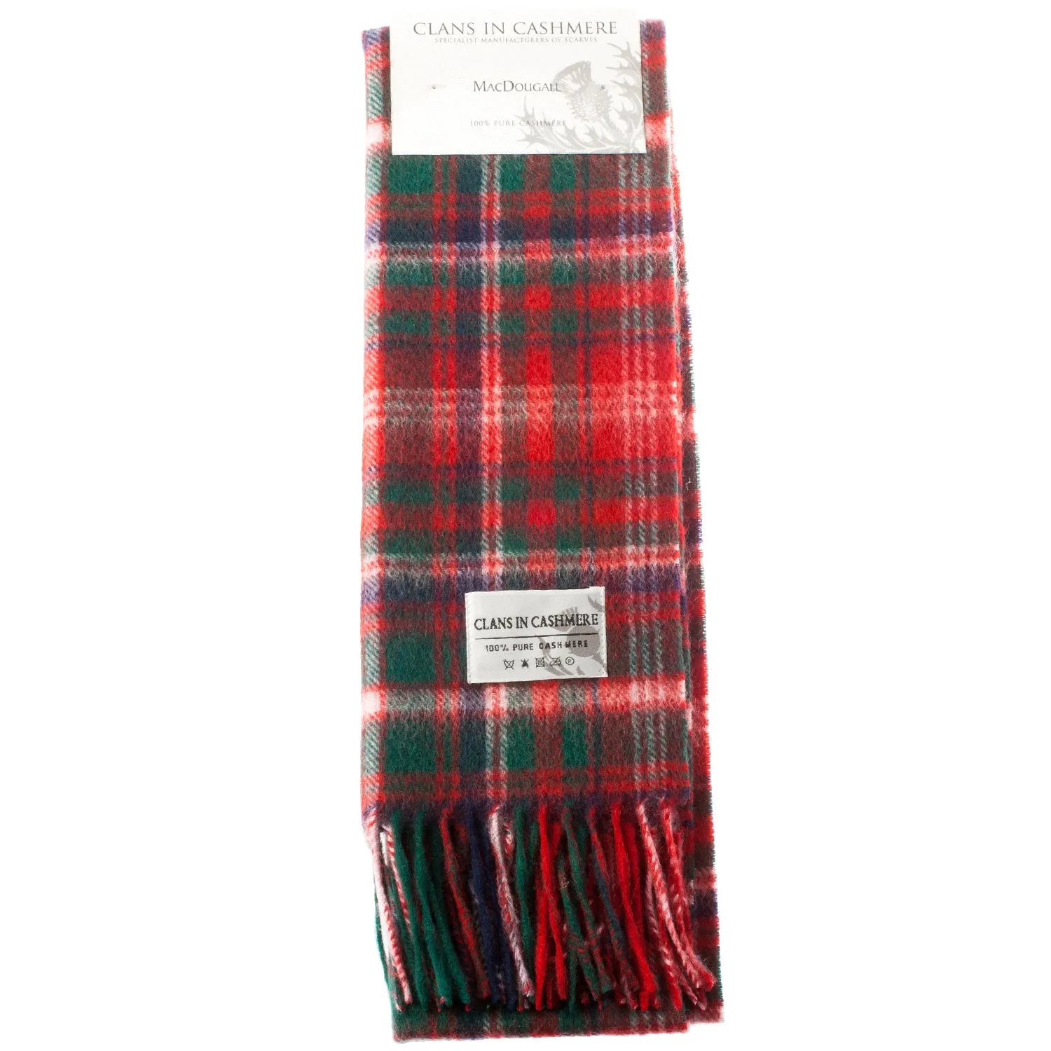 Cashmere Scottish Tartan Clan Scarf  Macdougall