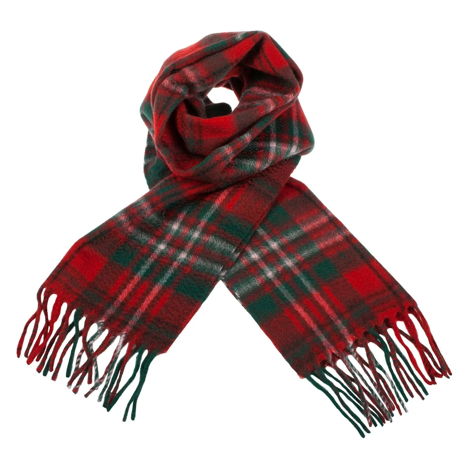 Cashmere Scottish Tartan Clan Scarf  Scott Red