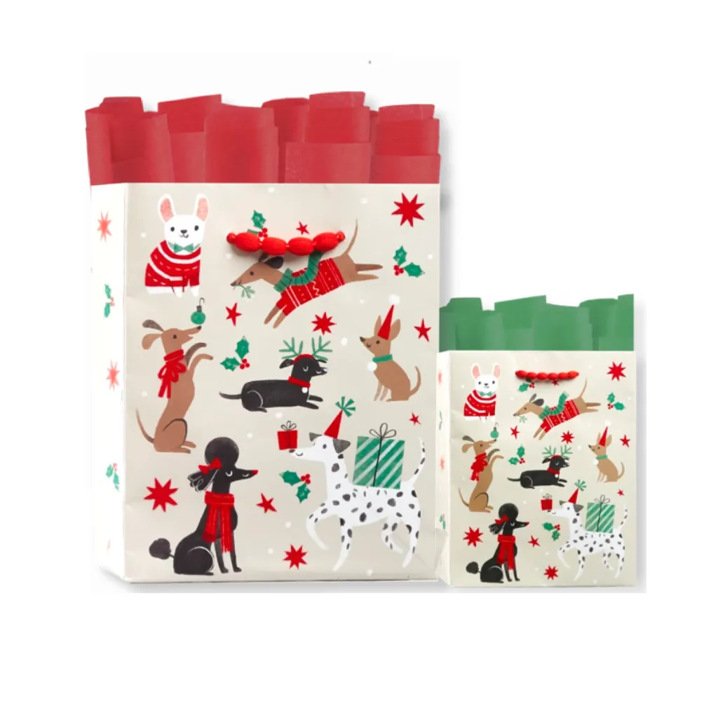 Christmas Pups Gift Bags