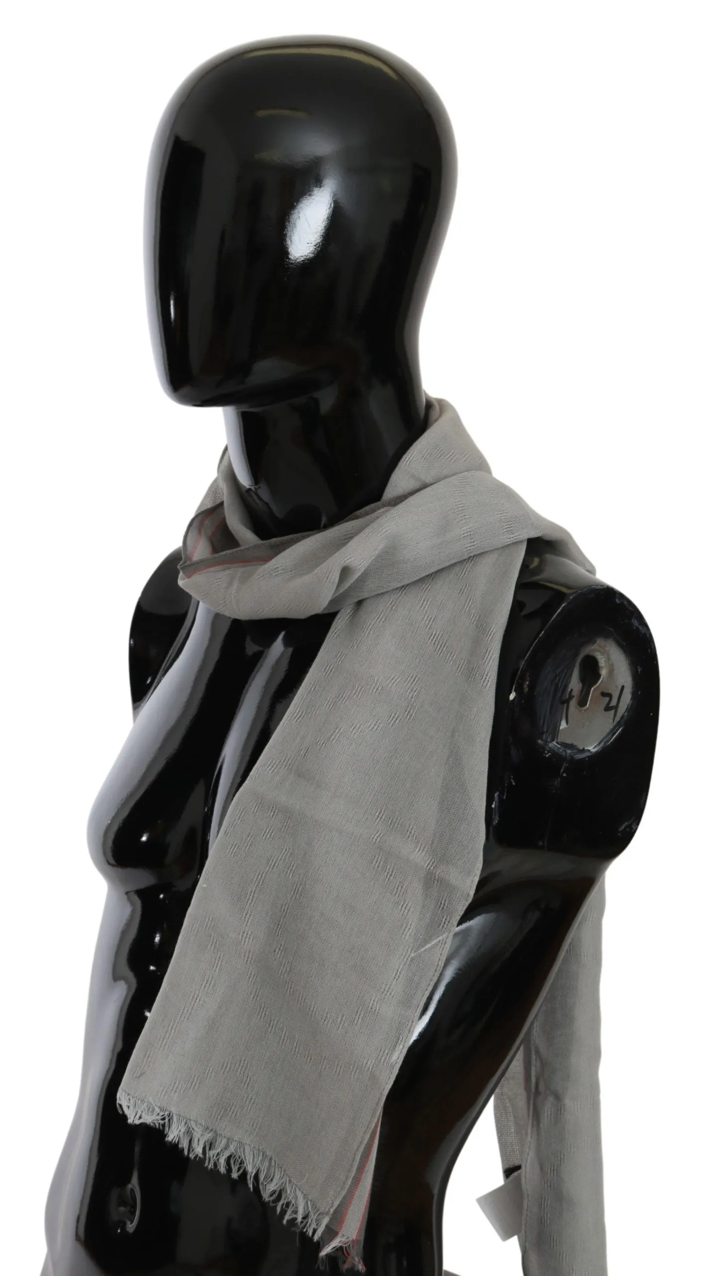 Costume National Elegant Gray Cotton Men's Scarf