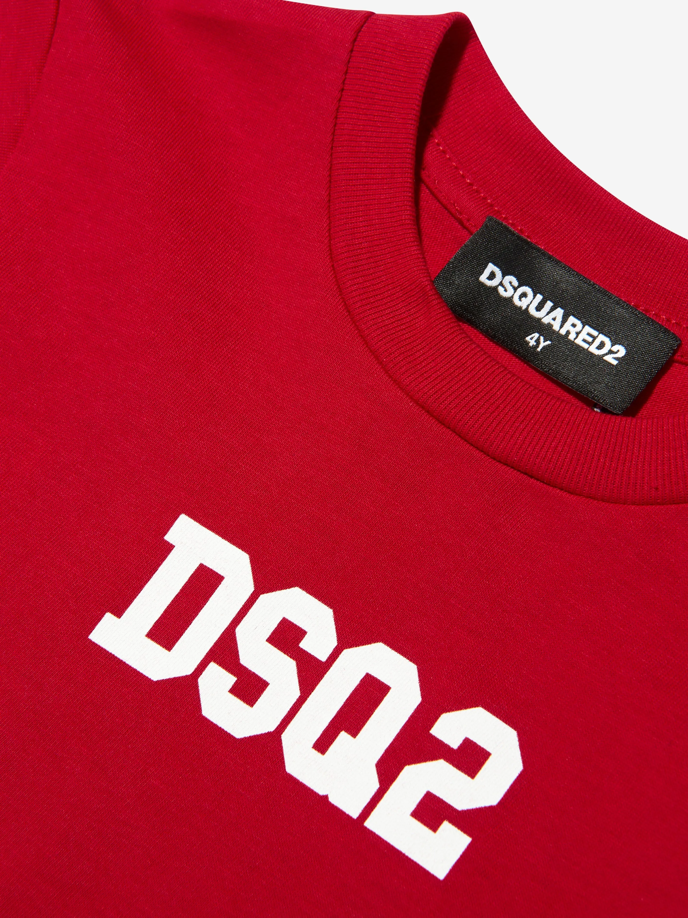 Dsquared2 Kids Logo T-Shirt In Red