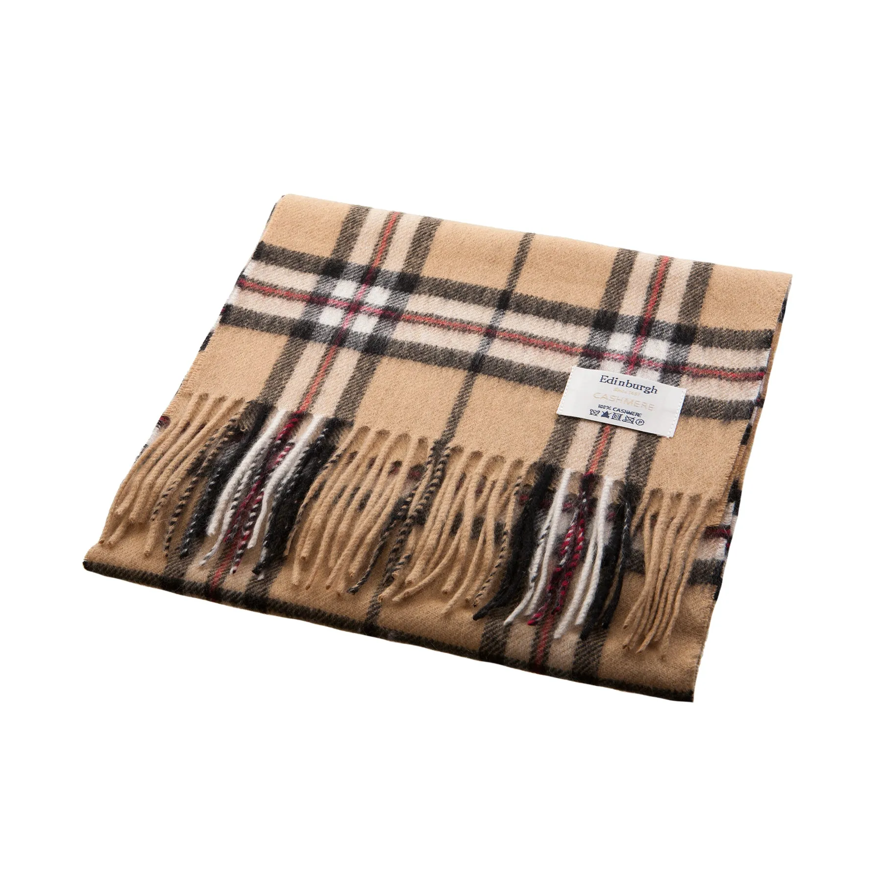 Edinburgh Cashmere Scarf  Thomson Camel