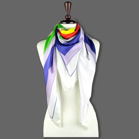 EXTRA LARGE SILK SCARF - FREESTYLE - Multicolor - 47x47"