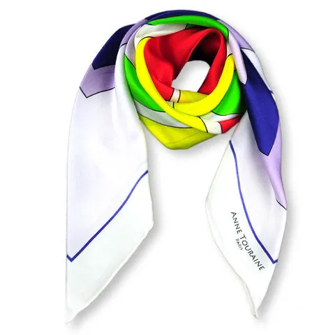 EXTRA LARGE SILK SCARF - FREESTYLE - Multicolor - 47x47"