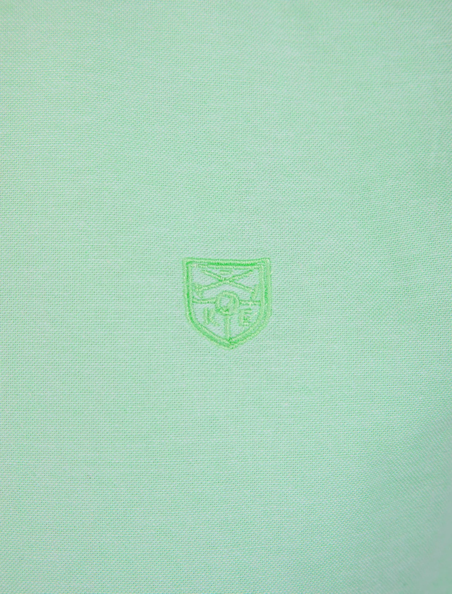 Fetlock Short Sleeve Oxford Cotton Shirt in Mint - Kensington Eastside