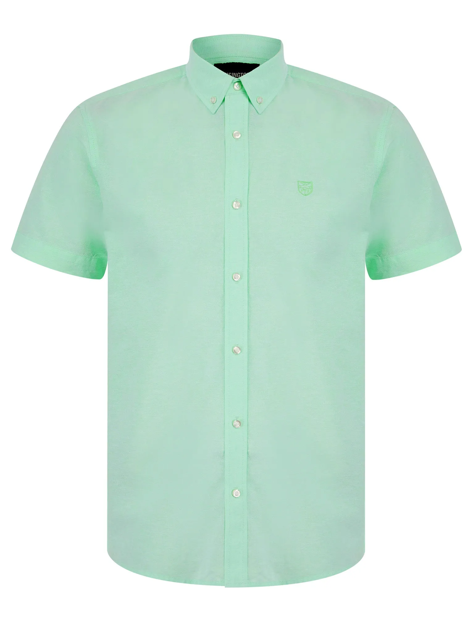 Fetlock Short Sleeve Oxford Cotton Shirt in Mint - Kensington Eastside