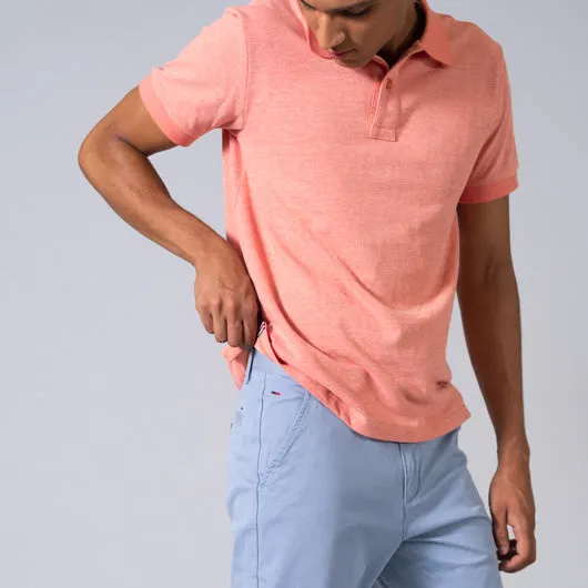 Flamingo Fancy Pink Cotton Polo T-Shirt