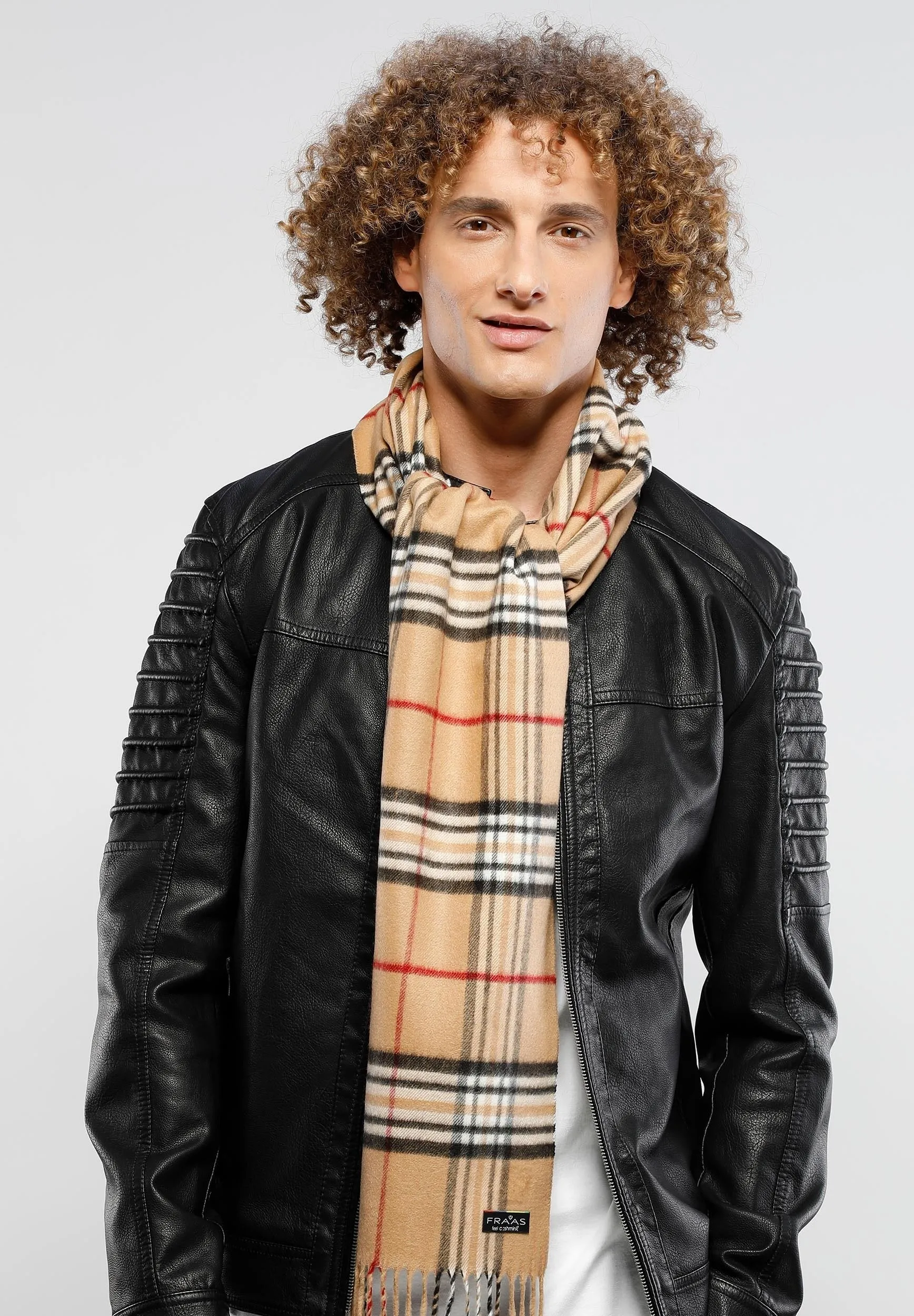 Fraas Plaid Cashmink Woven Cashmink Scarf