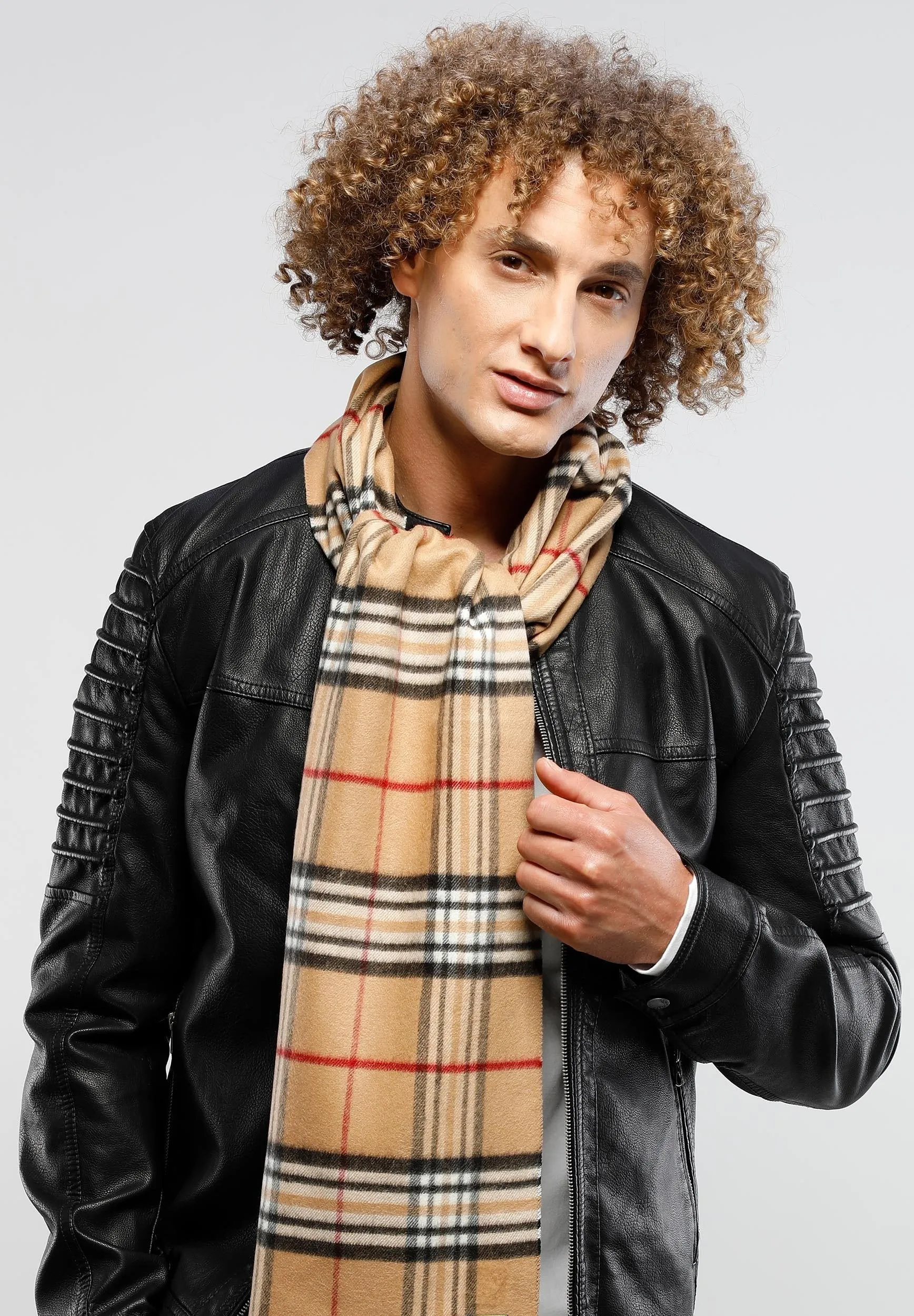 Fraas Plaid Cashmink Woven Cashmink Scarf