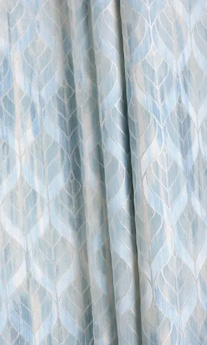 'Glass Shower' Petal Patterned Window Shades (Blue)