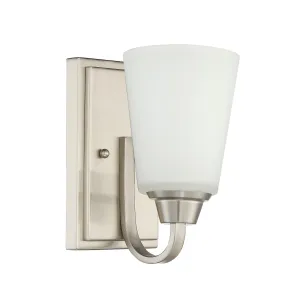 Grace 1 Light Wall Sconce in Brushed Polished Nickel