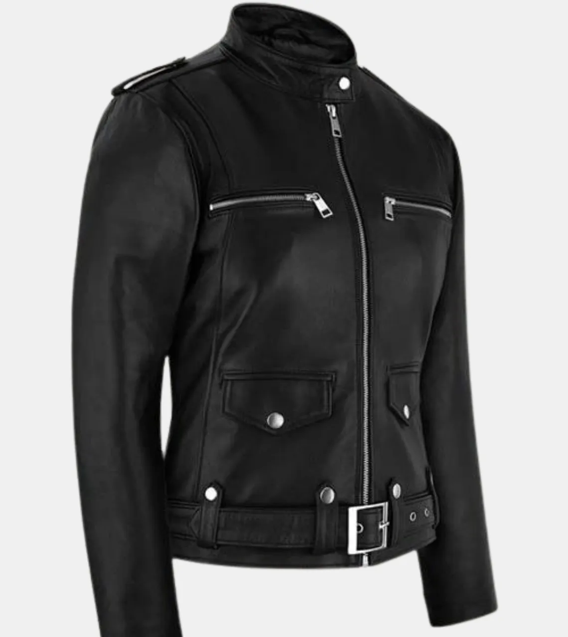 Irvine Women's Black Leather Jacket