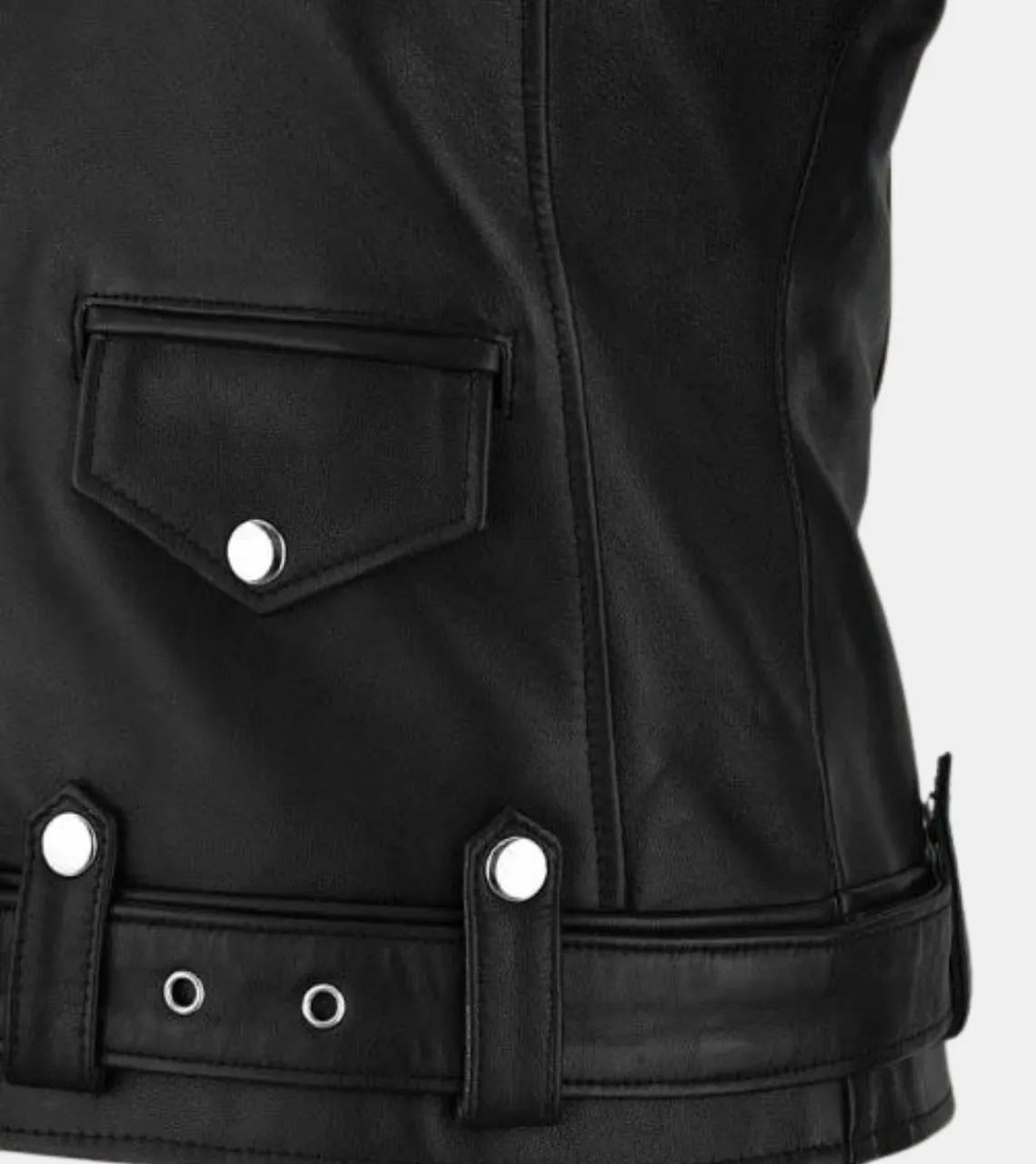 Irvine Women's Black Leather Jacket