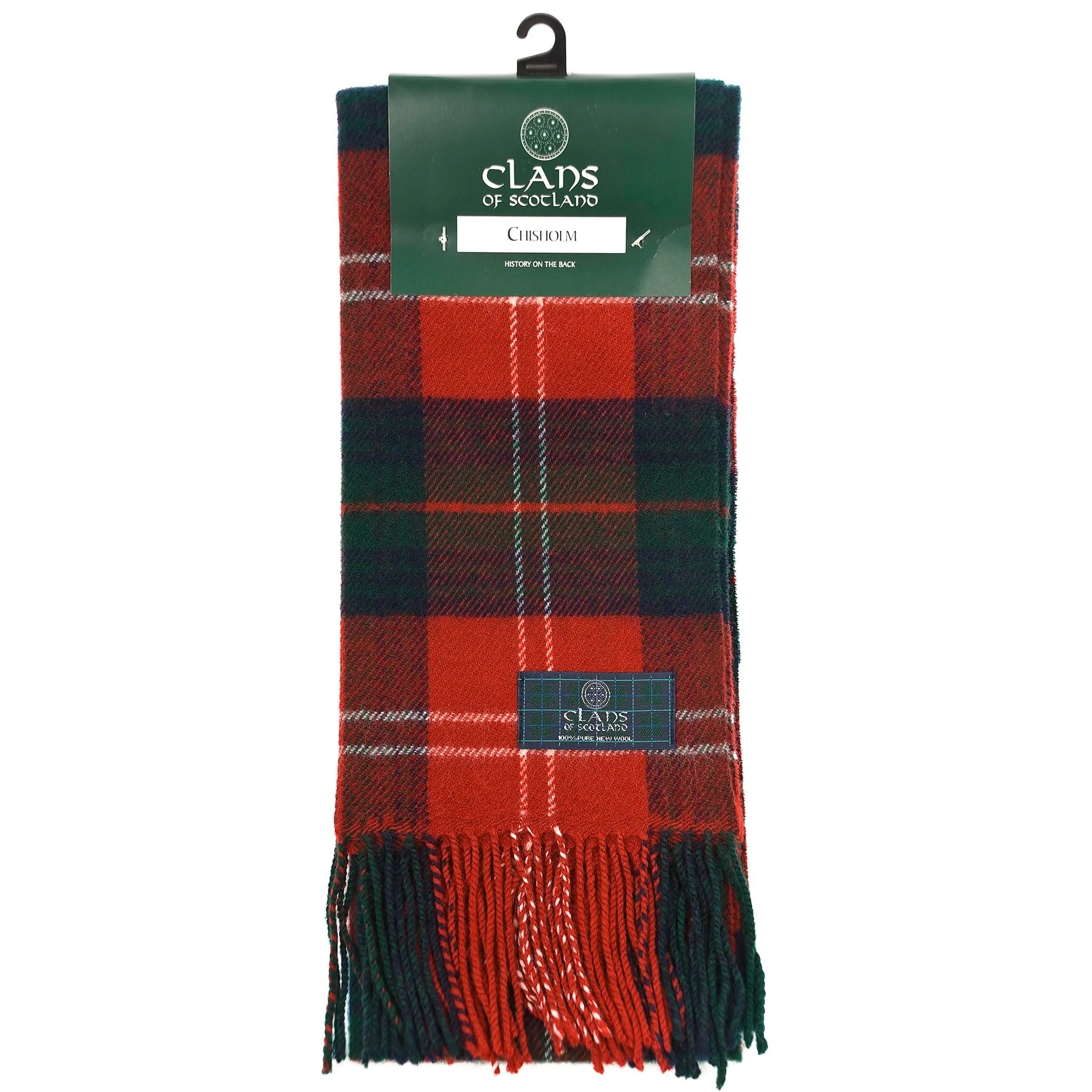 Lambswool Scottish Tartan Clan Scarf  Chisholm