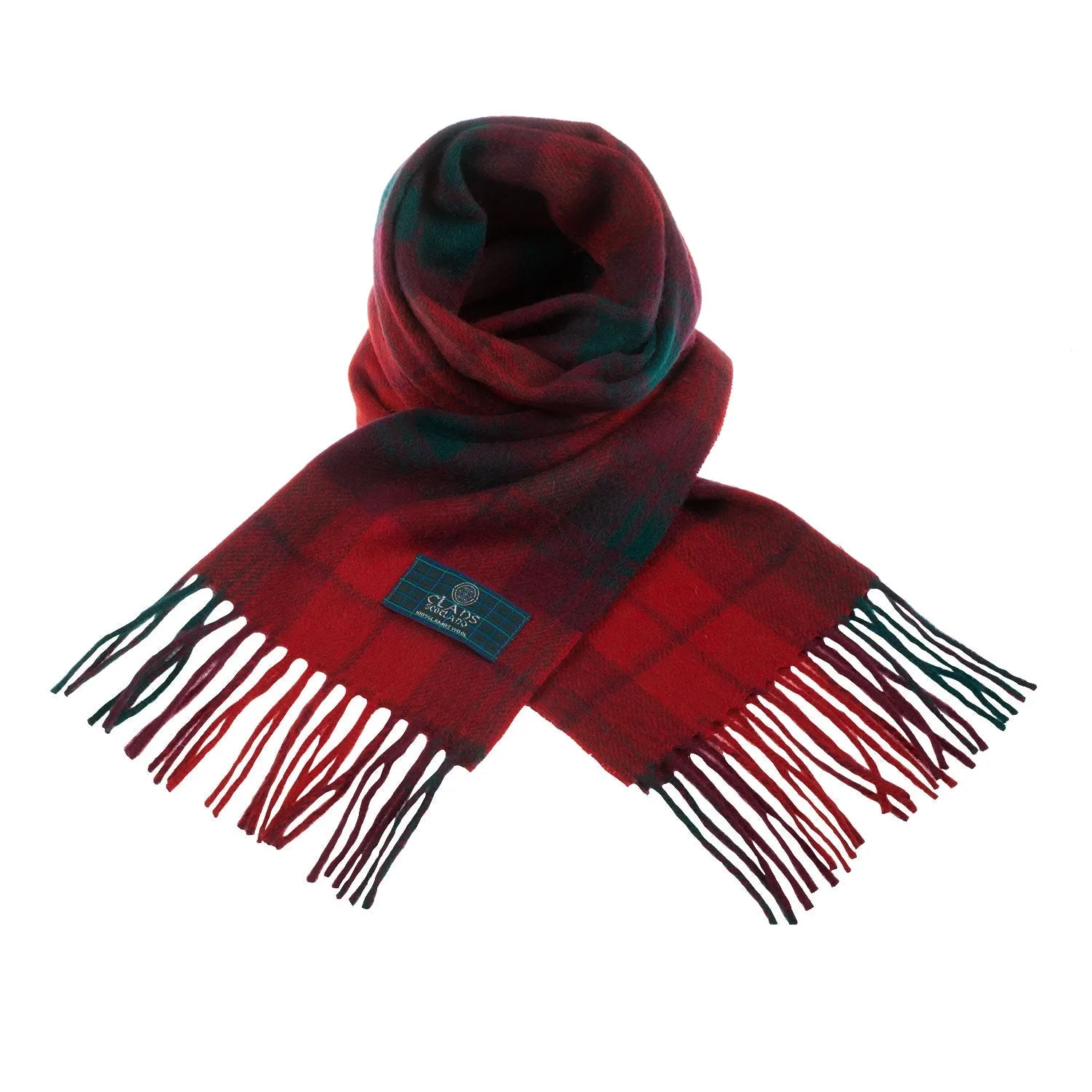 Lambswool Scottish Tartan Clan Scarf  Macnab