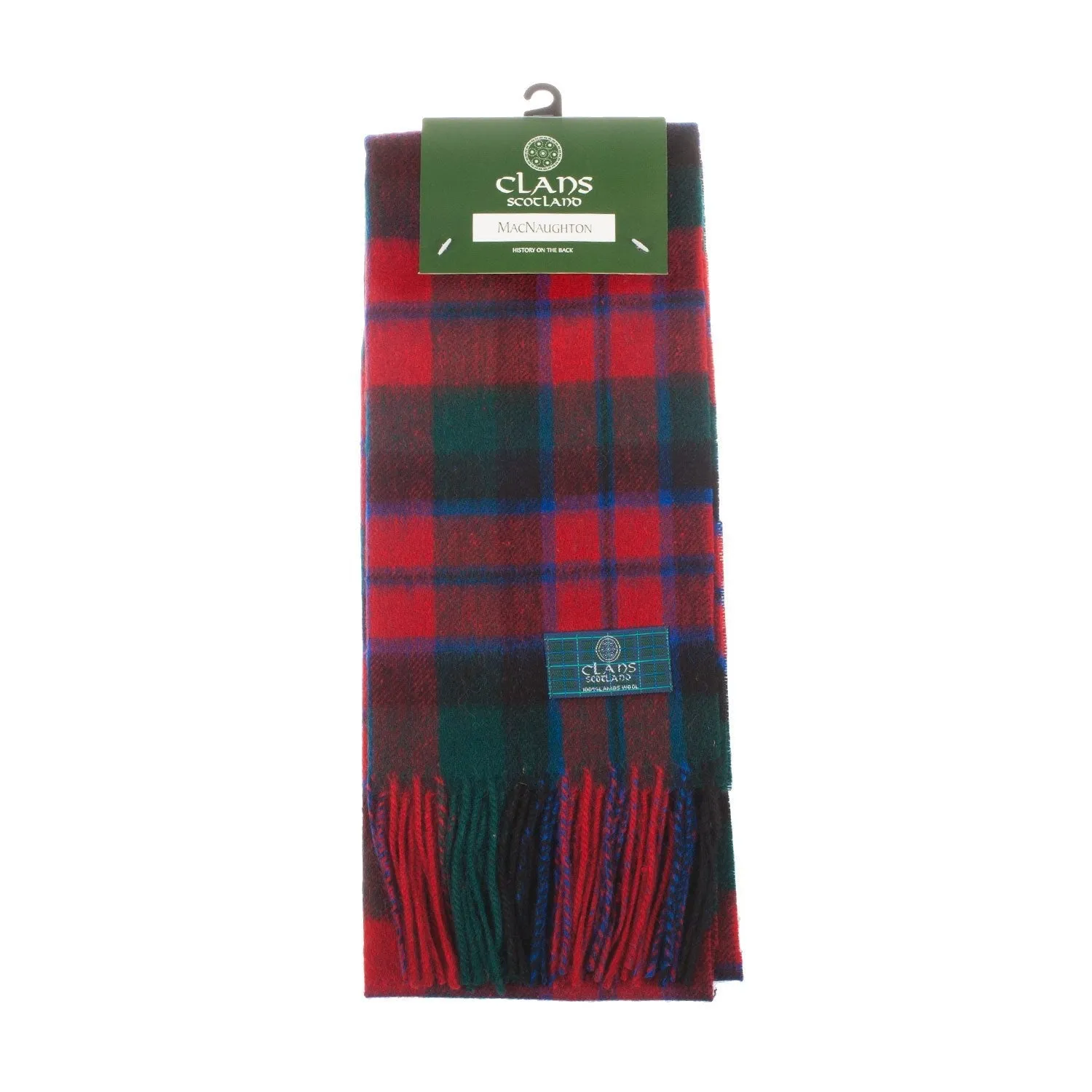 Lambswool Scottish Tartan Clan Scarf  Macnaughton