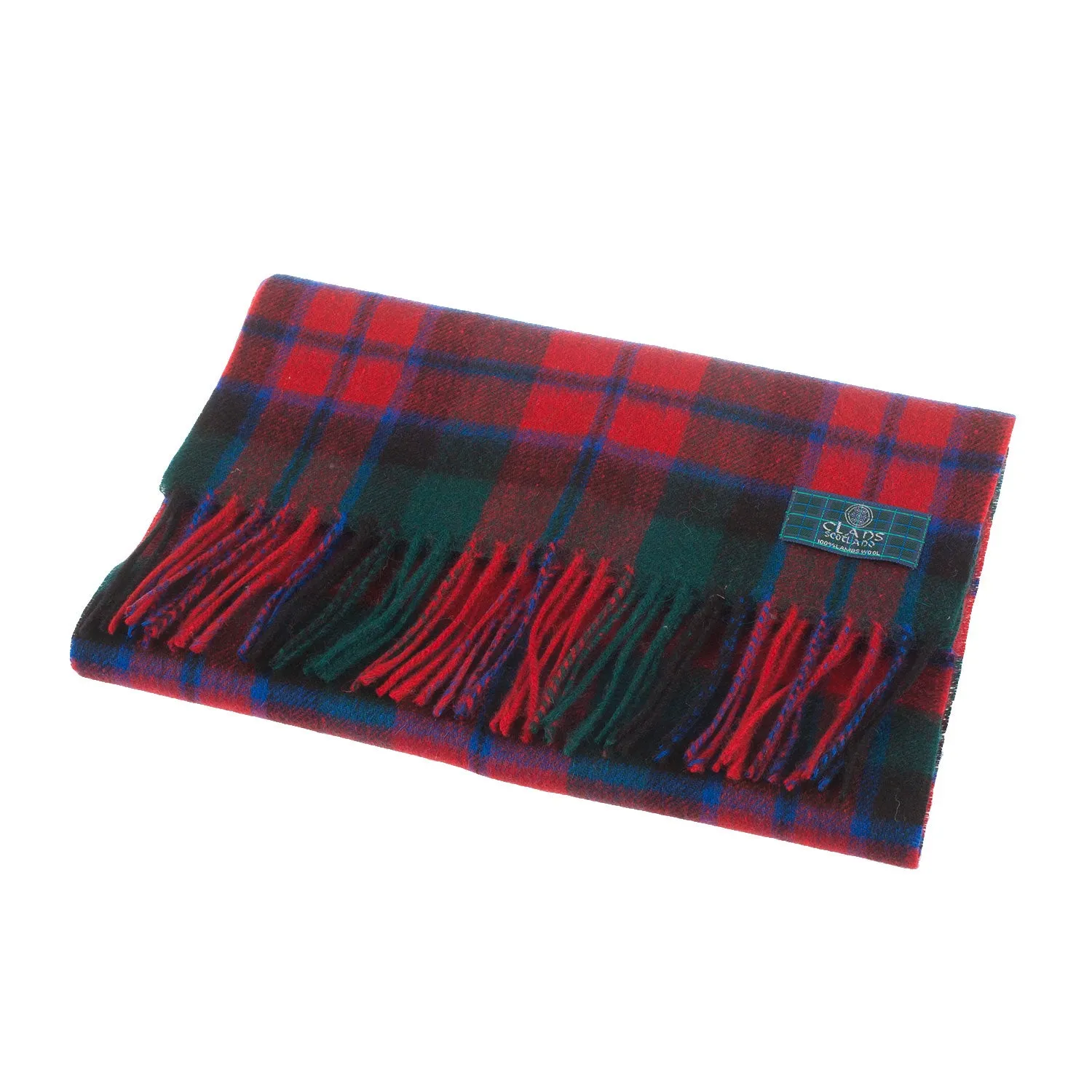 Lambswool Scottish Tartan Clan Scarf  Macnaughton