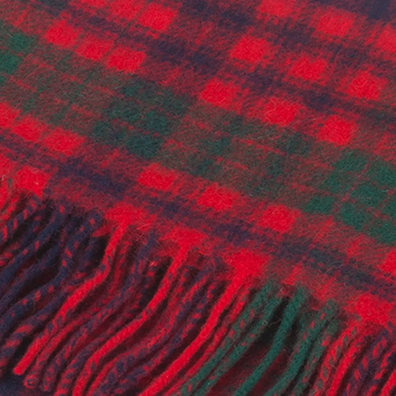 Lambswool Scottish Tartan Clan Scarf  Ross Red