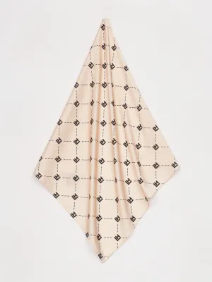 LH MONOGRAM BANDANA - NUDE