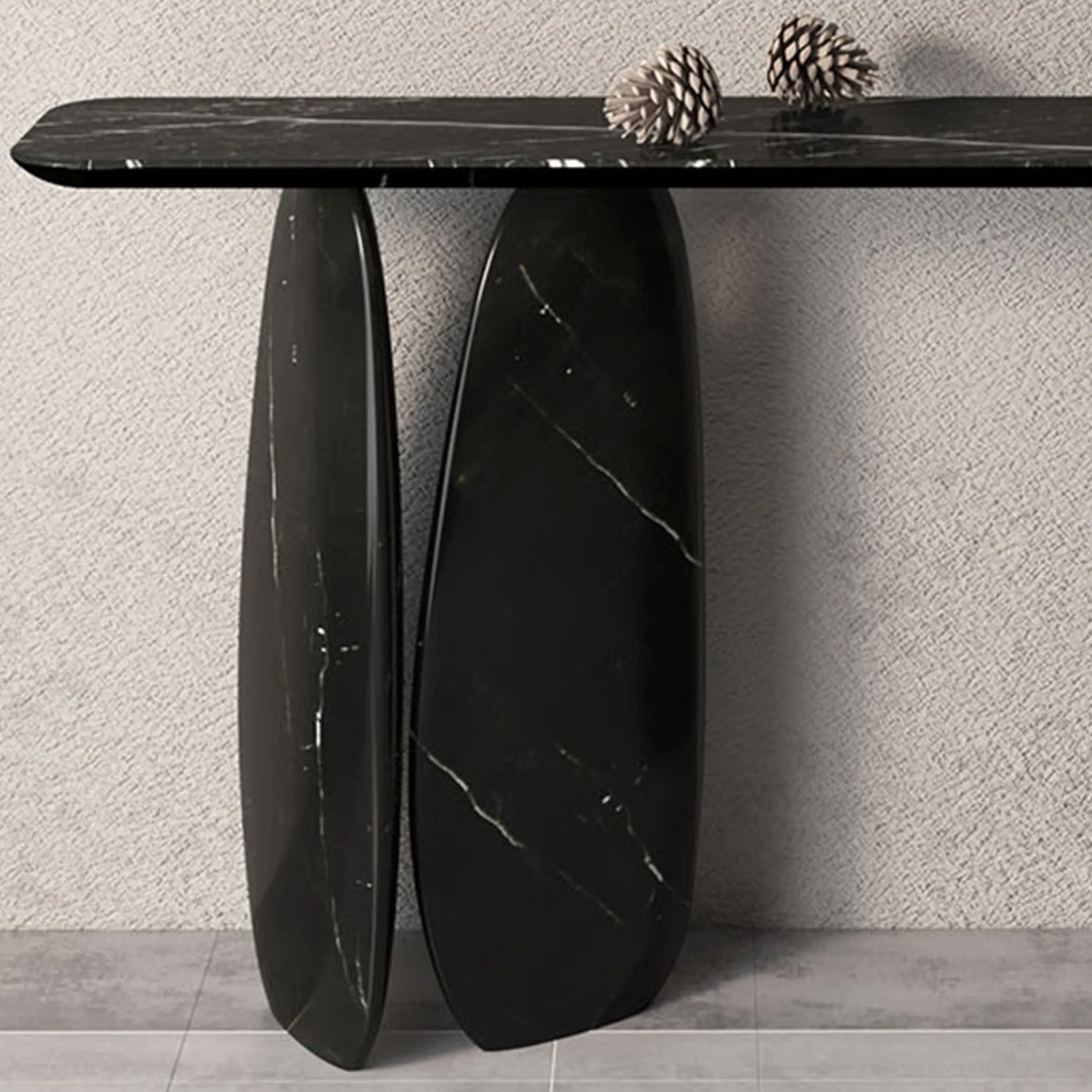 Lisbon Nero Marquina Console Table - 495DTN