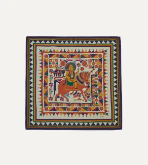 Maharaja Print Wool-Silk Bandana