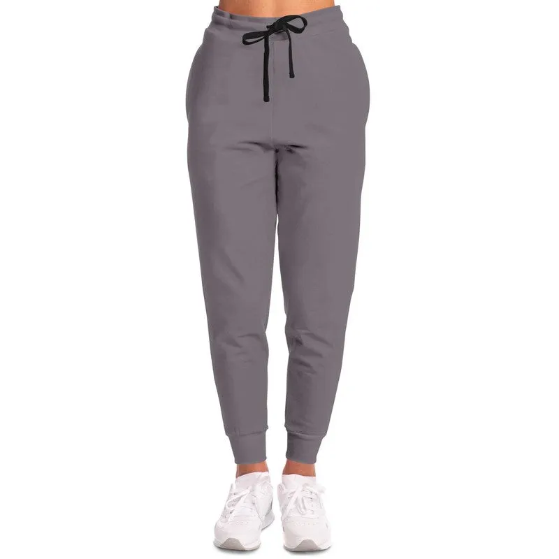 Medium Dark Magenta Gray Joggers | Unisex | with PLUS sizes | Medium Dark Pale Magenta Gray | C0M10Y0K60