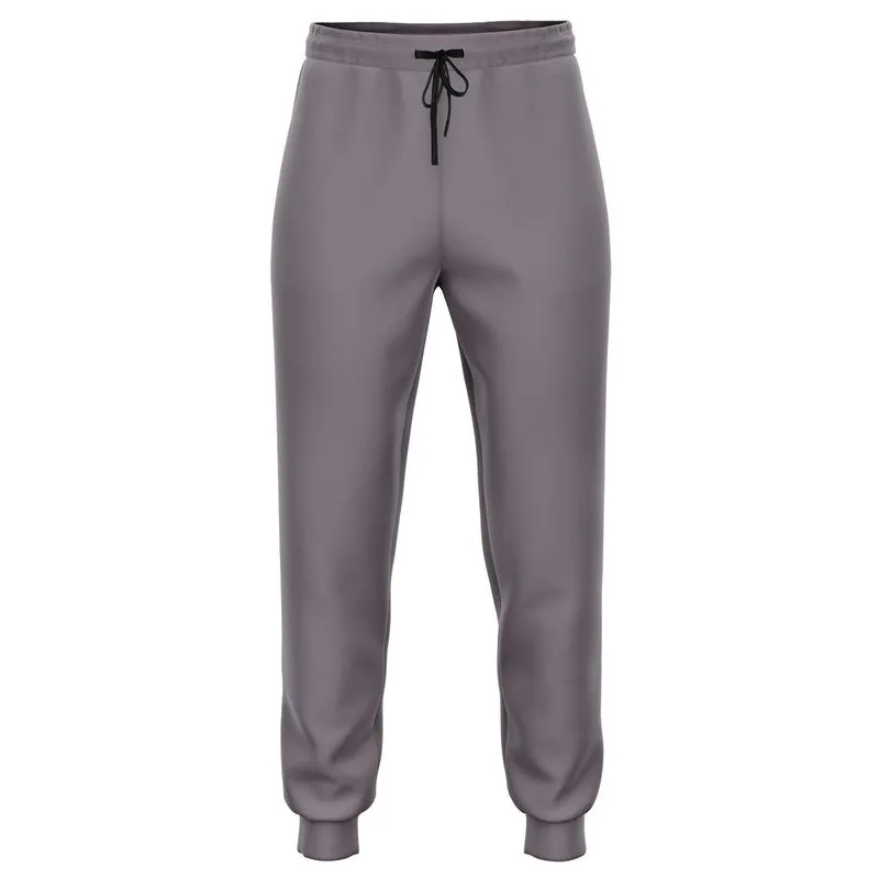 Medium Dark Magenta Gray Joggers | Unisex | with PLUS sizes | Medium Dark Pale Magenta Gray | C0M10Y0K60