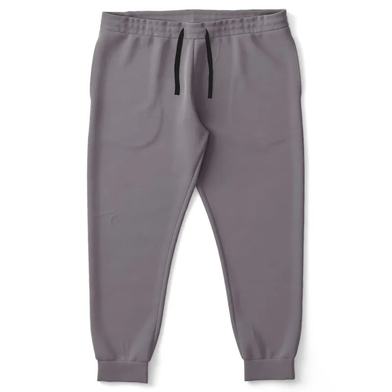 Medium Dark Magenta Gray Joggers | Unisex | with PLUS sizes | Medium Dark Pale Magenta Gray | C0M10Y0K60