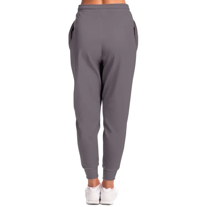 Medium Dark Magenta Gray Joggers | Unisex | with PLUS sizes | Medium Dark Pale Magenta Gray | C0M10Y0K60