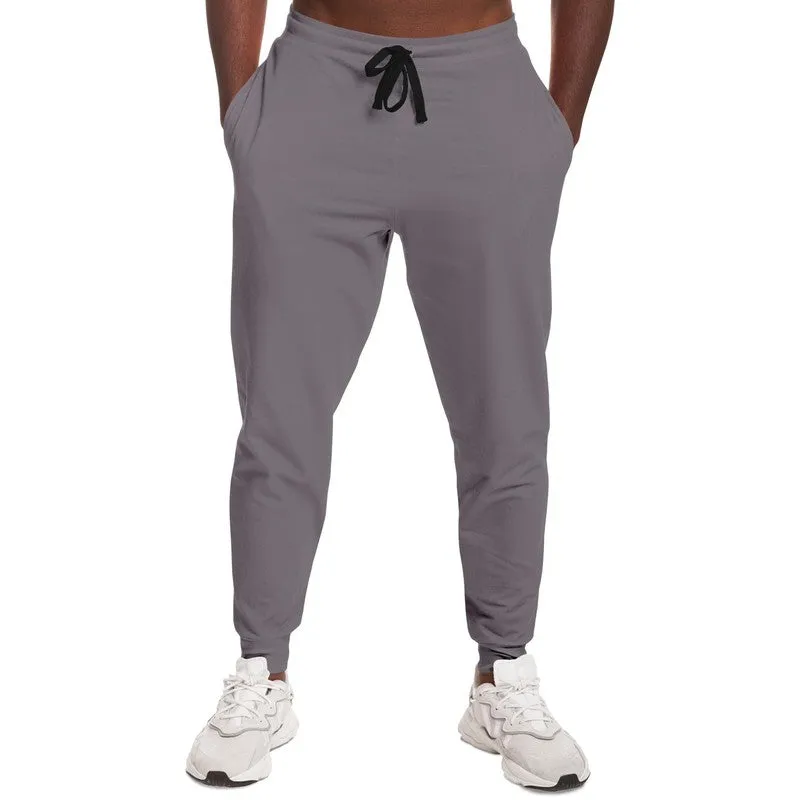 Medium Dark Magenta Gray Joggers | Unisex | with PLUS sizes | Medium Dark Pale Magenta Gray | C0M10Y0K60