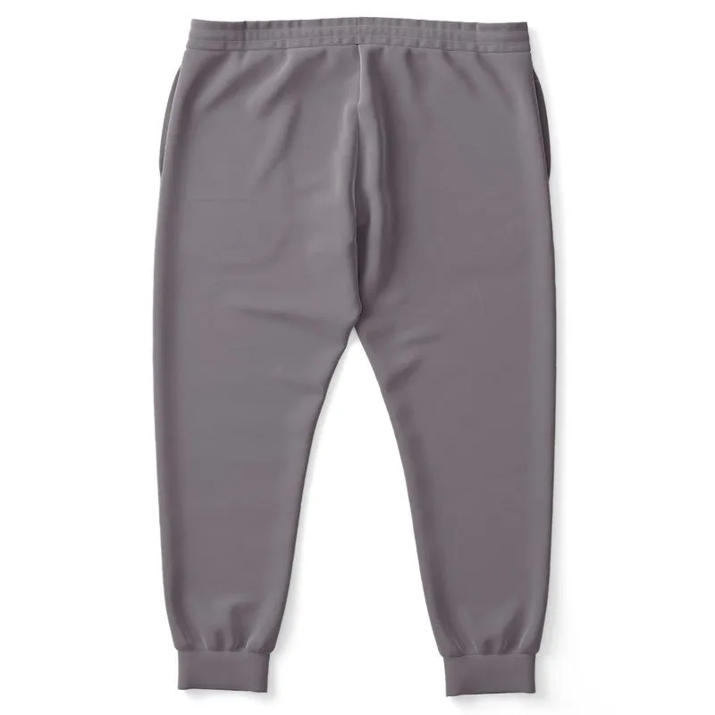 Medium Dark Magenta Gray Joggers | Unisex | with PLUS sizes | Medium Dark Pale Magenta Gray | C0M10Y0K60