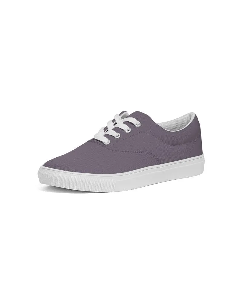 Medium Dark Purple Gray Women's Canvas Sneakers | Women's | Medium Dark Pale Pastel Purple Gray | C15M30Y0K60