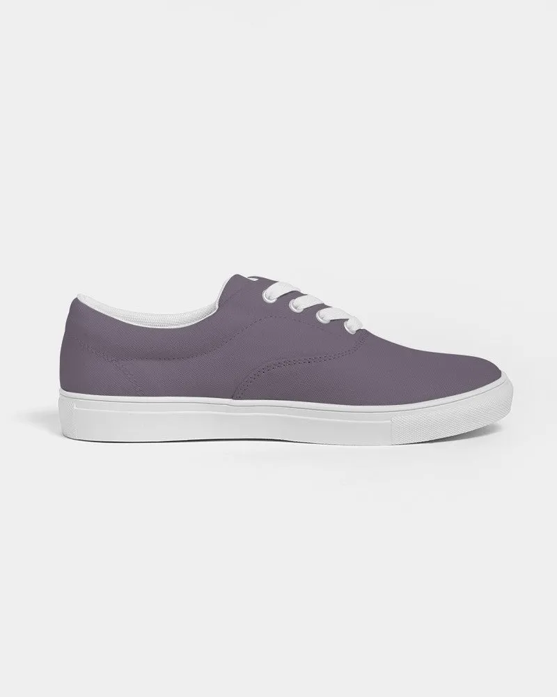 Medium Dark Purple Gray Women's Canvas Sneakers | Women's | Medium Dark Pale Pastel Purple Gray | C15M30Y0K60