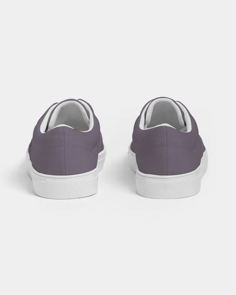 Medium Dark Purple Gray Women's Canvas Sneakers | Women's | Medium Dark Pale Pastel Purple Gray | C15M30Y0K60