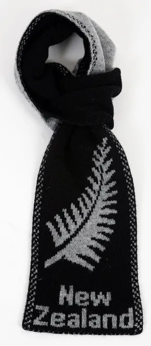 Merino Wool NZ Fern Loop Scarf - Lothlorian Knitwear