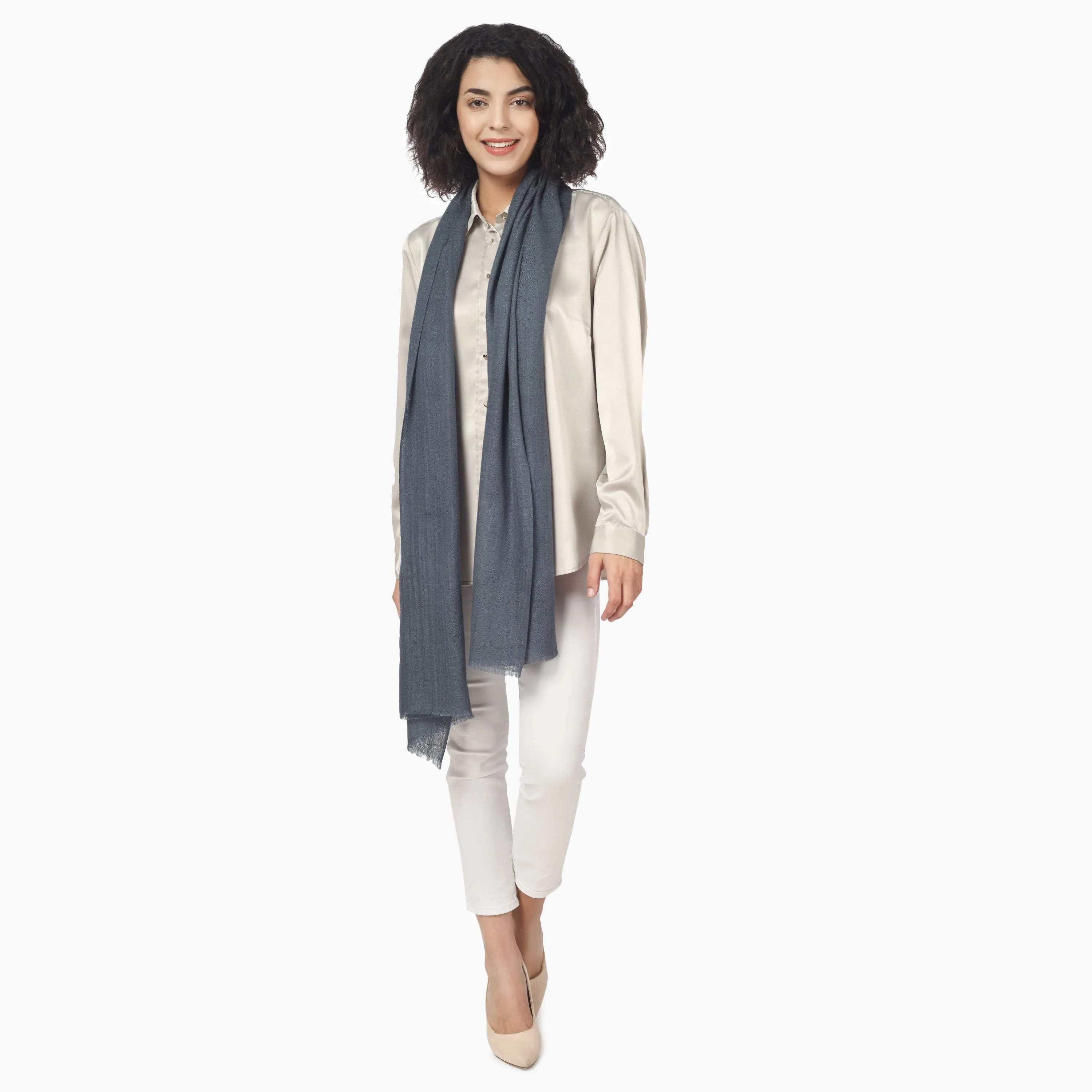 Merino Wool Scarf (Grey)