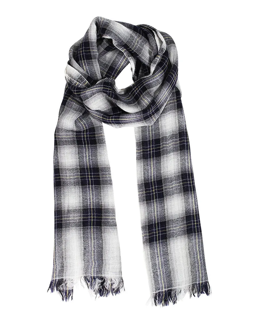 Milan Checkered Soft Wool Scarf