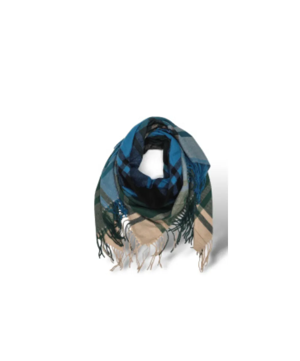 MODERN WINTER SCARF IN BLUE