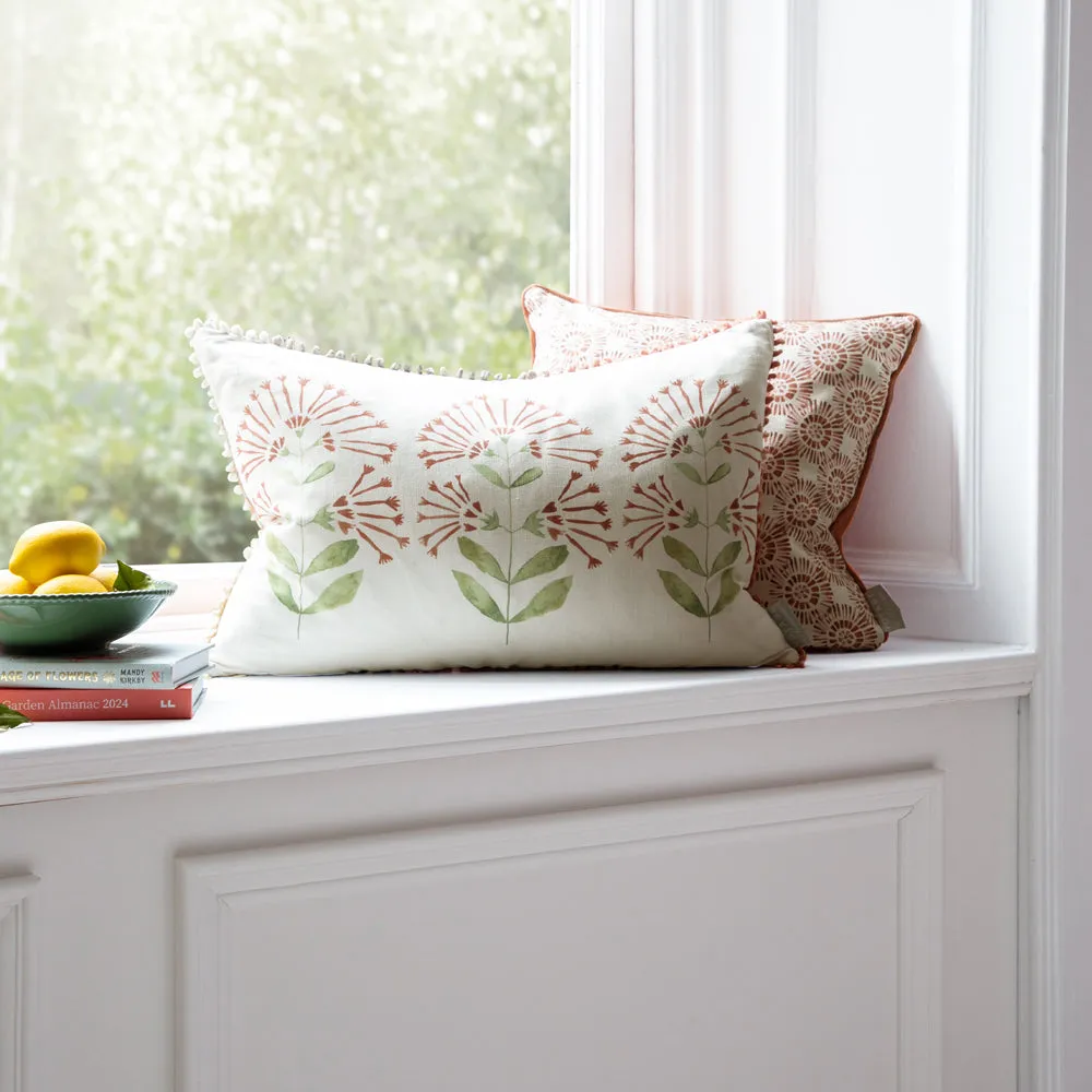 Neri Printed Cushion Terracotta