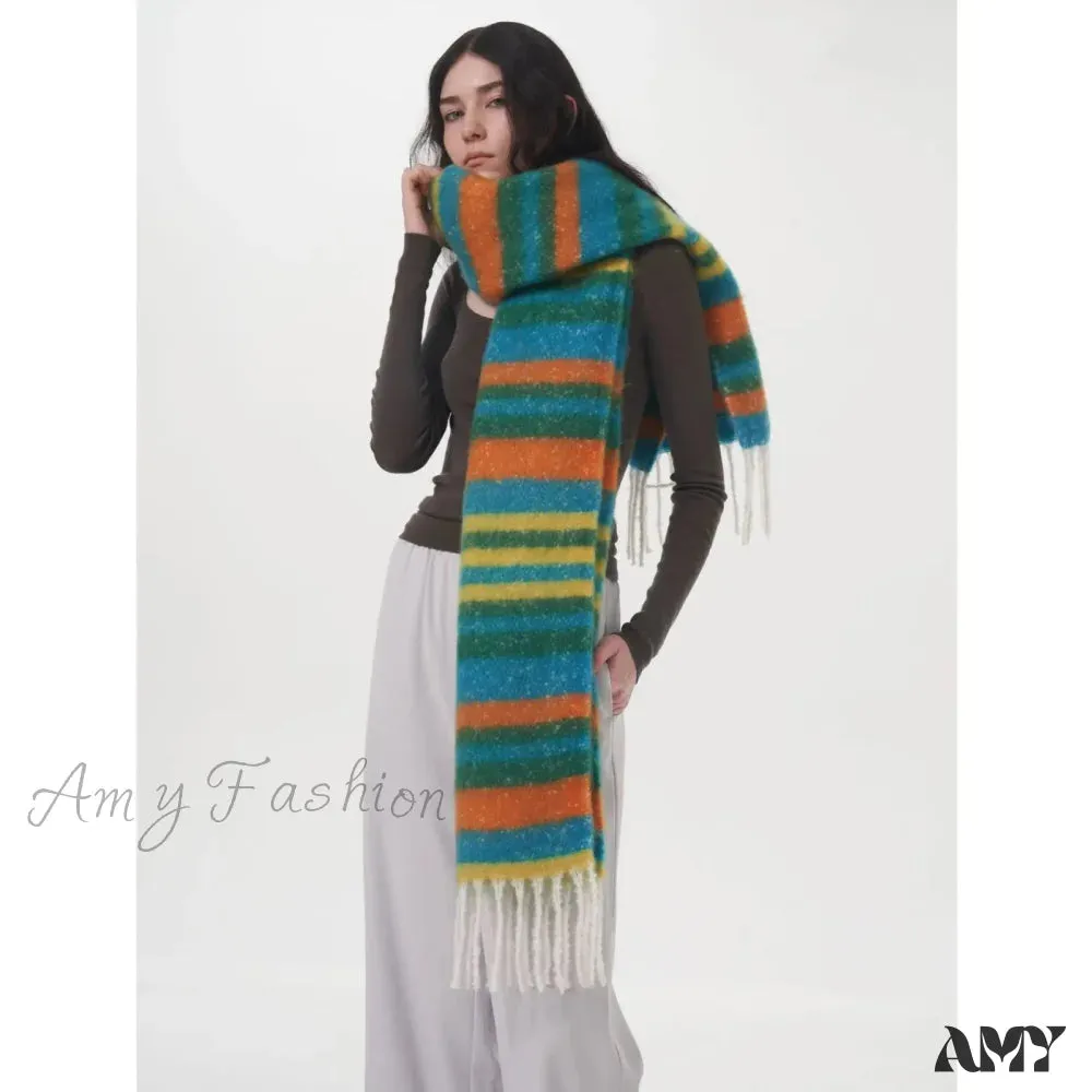 New Winter Cashmere Long Muffler Scarf - Thick and Warm