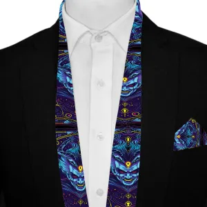 PAKISTAN BRAND SCARF AND POCKET SQUARE SET -  VIBRANT JOKER