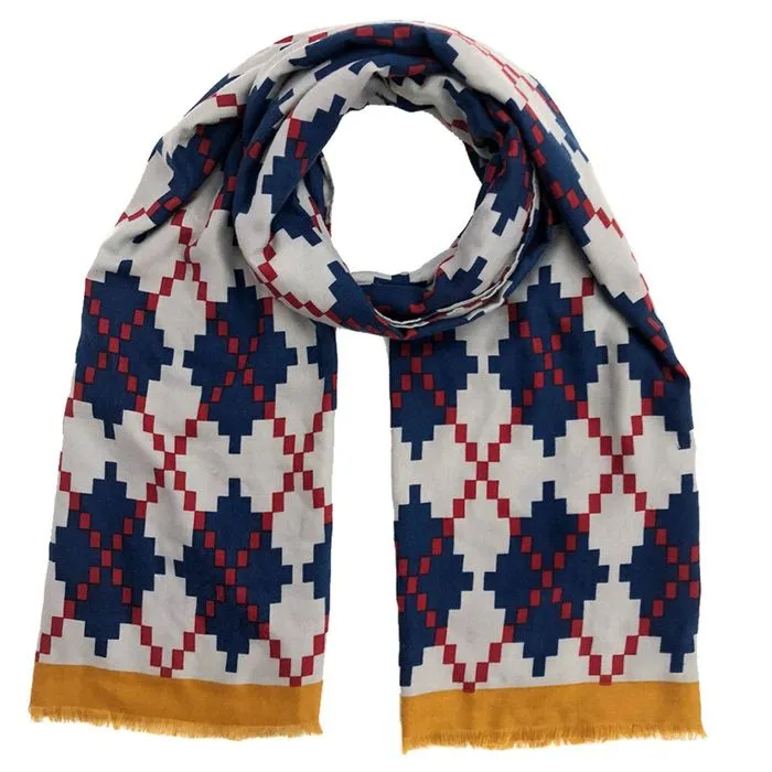 Pixel Argyle Scarf