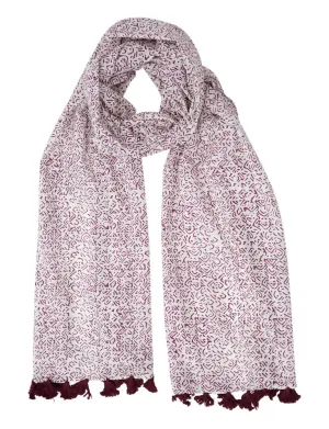 Pollock Magenta Scarf