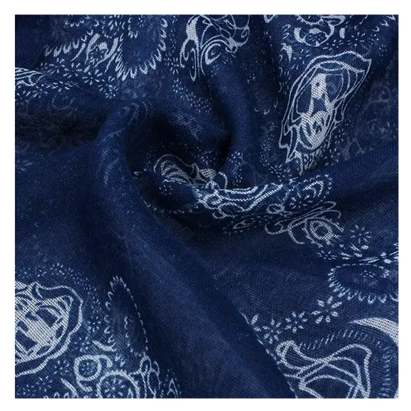 Porcelain Style Blue Women’s Scarf